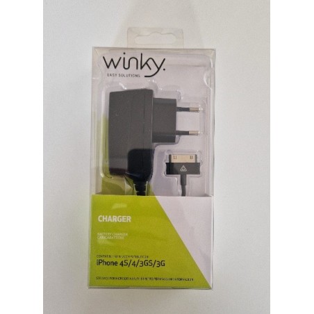 CARICABATTERIA DI RETE COMPATIBILE con iOS Phone 3G/3GS/4/4S iOS Pad 1/2/3 iPod Suffle