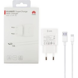 ALIMENTATORE HUAWEI SuperCharge CP404 Max 22.5W CON CAVO TYPE-C 1MT BIANCO