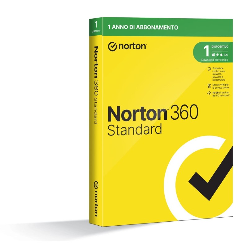 ANTIVIRUS NORTON 360 STANDARD - 1 DEVICE 1 YEAR- 10GB
