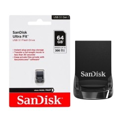 SANDISK ULTRA FIT 64GB USB 3.2 GEN 1 UP TO 300MB/S