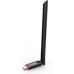 ADATTATORE TENDA U6 - USB WIRELESS 300Mbps 1 ANTENNA ESTERNA OMNIDIREZIONALE 6dB
