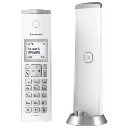 Panasonic KX-TGK210JTW Telefono Cordless, Sistema DECT, Schermo LCD 1.5" , Bianco