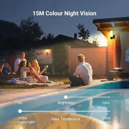 EZVIZ EL3 - TELECAMERA DA ESTERNO 2K - SENSORE MOVIMENTO IA - LUCE INTEGRATA A TEMPERATURA VARIABILE