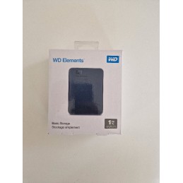 WESTERN DIGITAL ELEMENTS PORTABLE HDD 1TB (WDBUZG0010BBK) - HARD DISK ESTERNO 1TB - USB 3.0