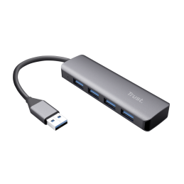 Trust HALYX Hub a 4 porte USB 3.2 Gen 1 in alluminio