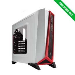 Carbide Series™ SPEC-ALPHA Mid-Tower Gaming Case — White/Red