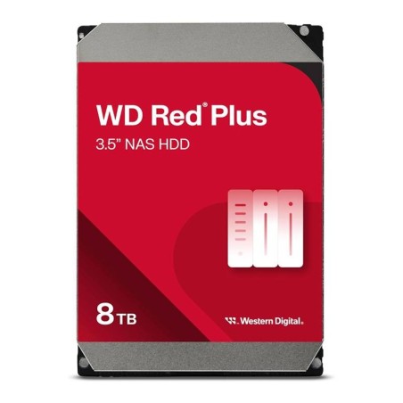 WESTERN DIGITAL WD RED PLUS HDD 8TB (WD80EFPX) - HARD DISK INTERNO - 3.5" - IDEALE PER NAS