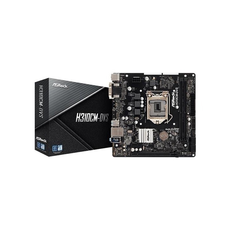 ASROCK H310CM-DVS - MAINBOARD MICRO ATX - DDR4 - SOCKET 1151 - VGA ASROCK H310CM-DVS - MAINBOARD MICRO ATX - DDR4 - SOCKET 1151 - VGA